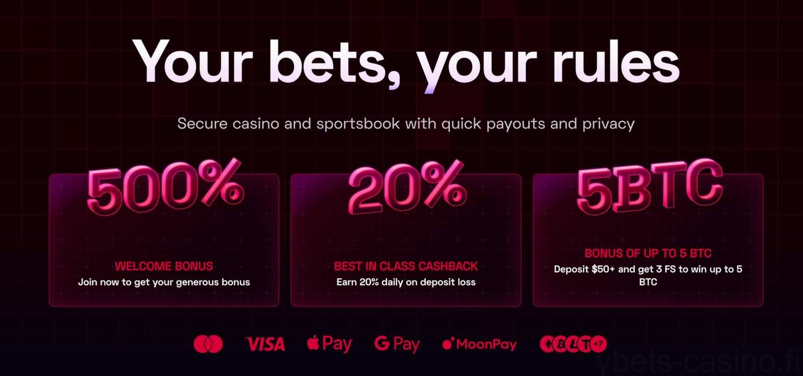 Ybets Casino Tervetuliaisbonus